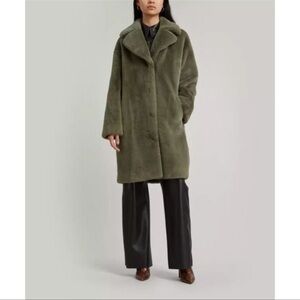 Stand Studio Camille Faux Fur Cocoon Coat